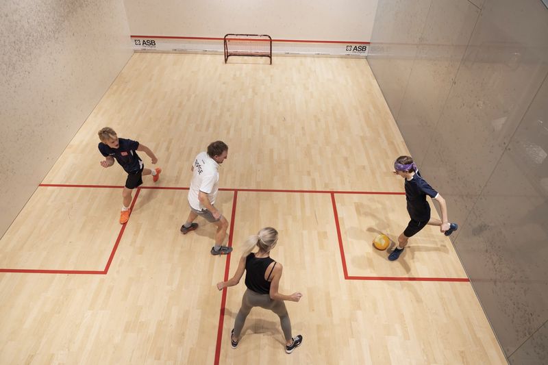 Squashbanen hos Milepel Squash på Danmarksplass